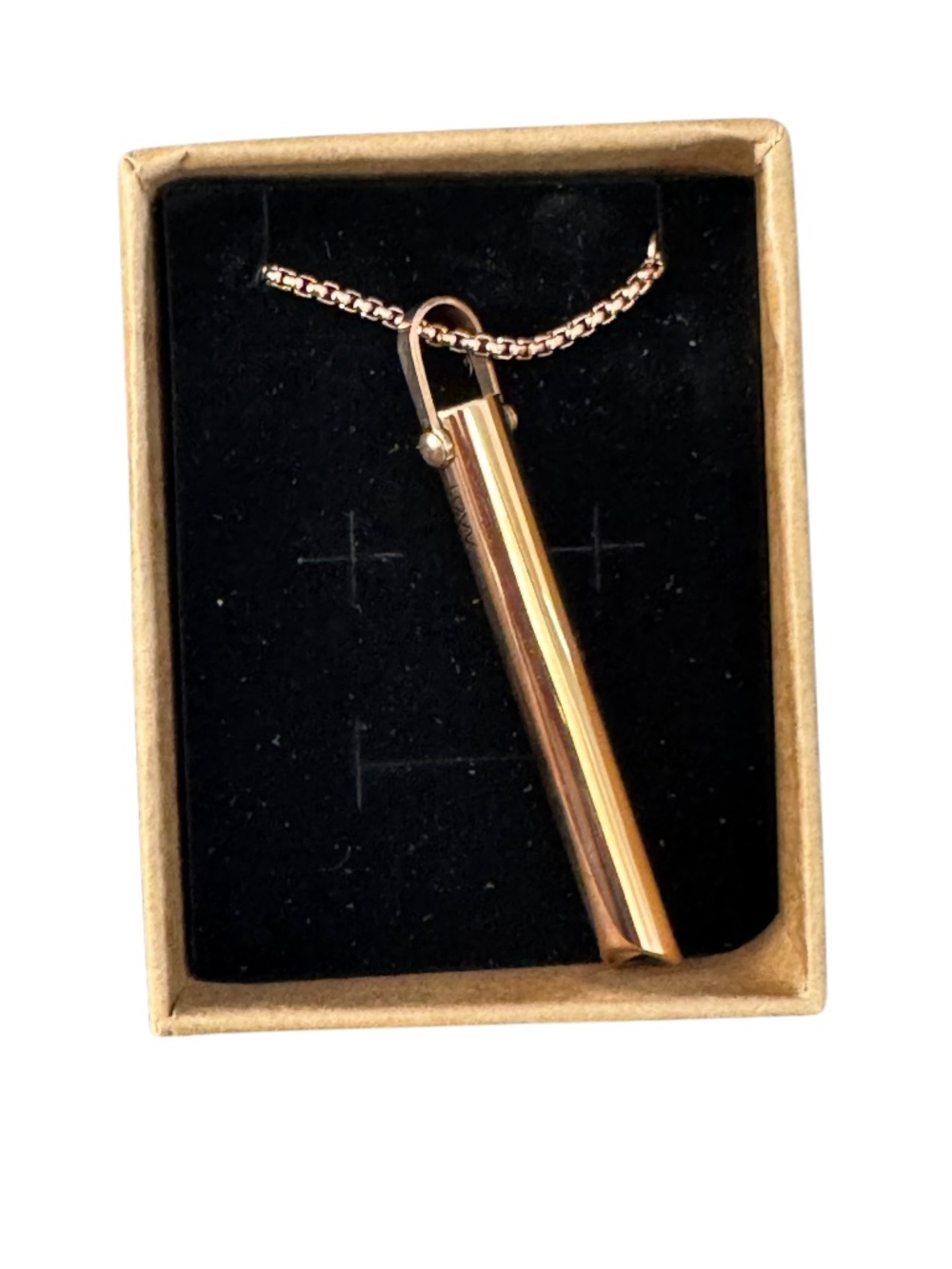 Lovv Mindful Breathing Necklace Rose Gold